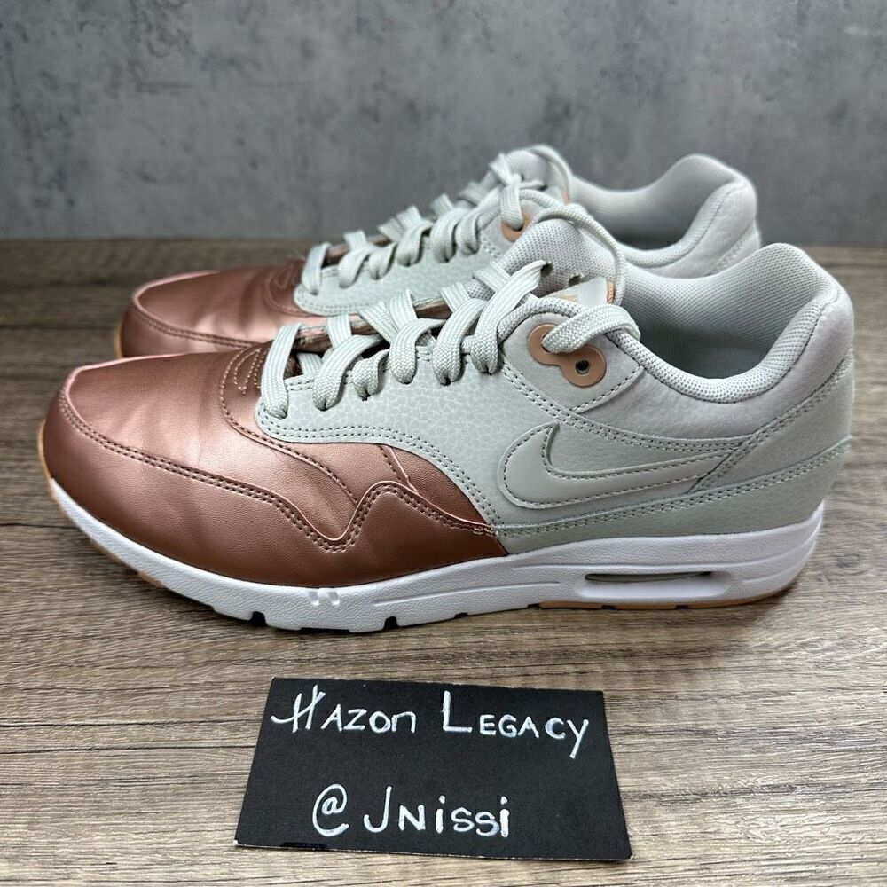 Nike Air Max 1 Ultra‎ SE~Women’s~ Light Bone Rose Gold Sneakers~Size 8